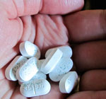 medication held in hand