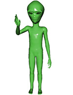 a green alien
