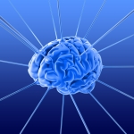 a brain with electricity shooting off