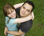 happy married couple