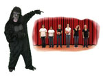 depicts the classic gorilla study