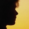 silhouetted woman