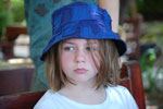 young girl with a pouting face