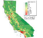 Population map of California (credit - JimIrwin at wikimedia)