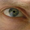 close up of a man's eye