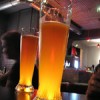 alcohol beverages at a bar
