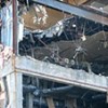 a damaged building