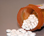 pills in a prescription medication bottle