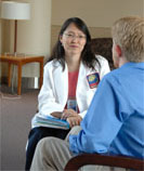 a counseling session with patient and therapist