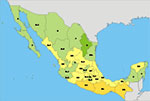 map of mexico
